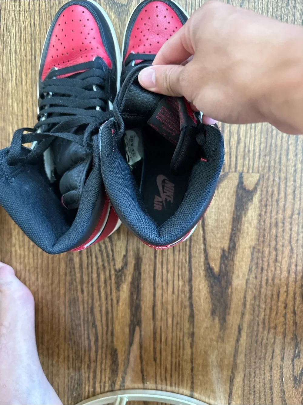Jordan Air Jordan 1 High Black Red White Sneakers